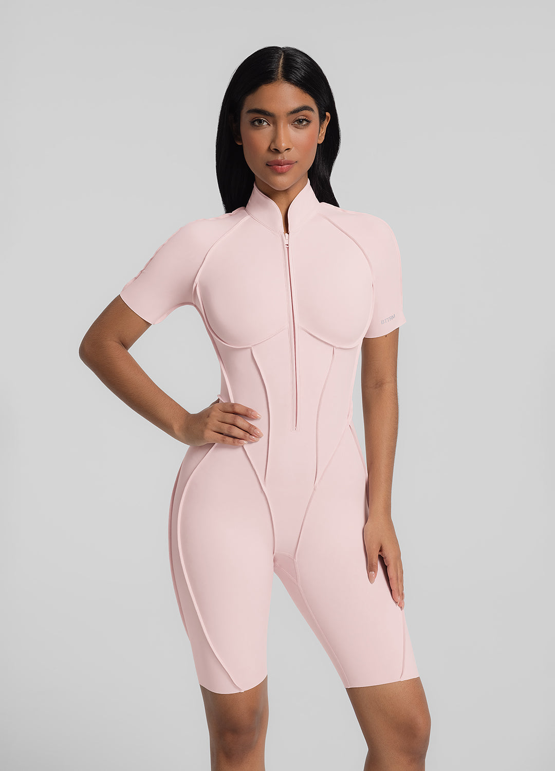 Women's Closed Back Shorts Catsuit - Stretchy Bodysuit for Dance, Yoga & Performance - Perfect for Costumes, Workouts & Stage Shows
