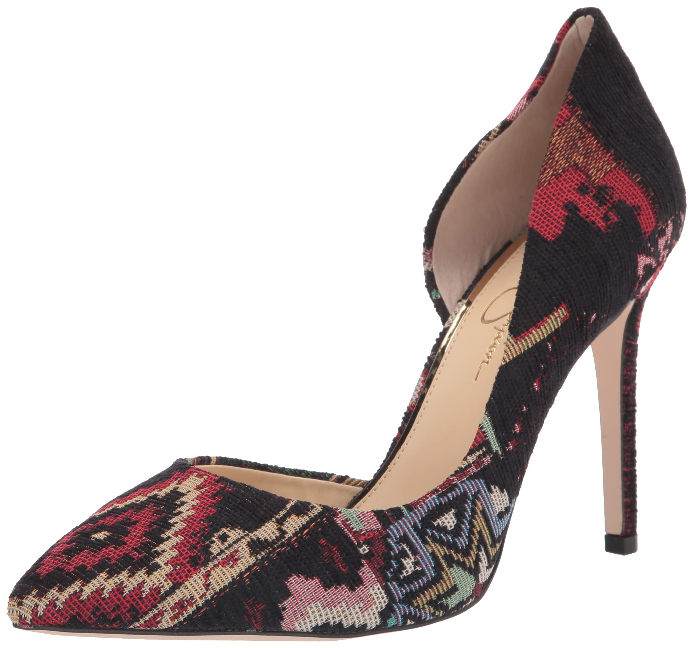 Jessica Simpson Women's Prizma Pointed Toe D'Orsay Heels Pumps - Elegant Dress Shoes for Office, Party & Special Occasions