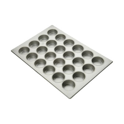 Chicago Metallic 45285 Heavy Duty 7 oz. Muffin & Cupcake Baking Pans - Full Size Commercial Grade Non-Stick Sheet of 24 - Perfect for Home Baking, Party Treats & Professional Bakeries