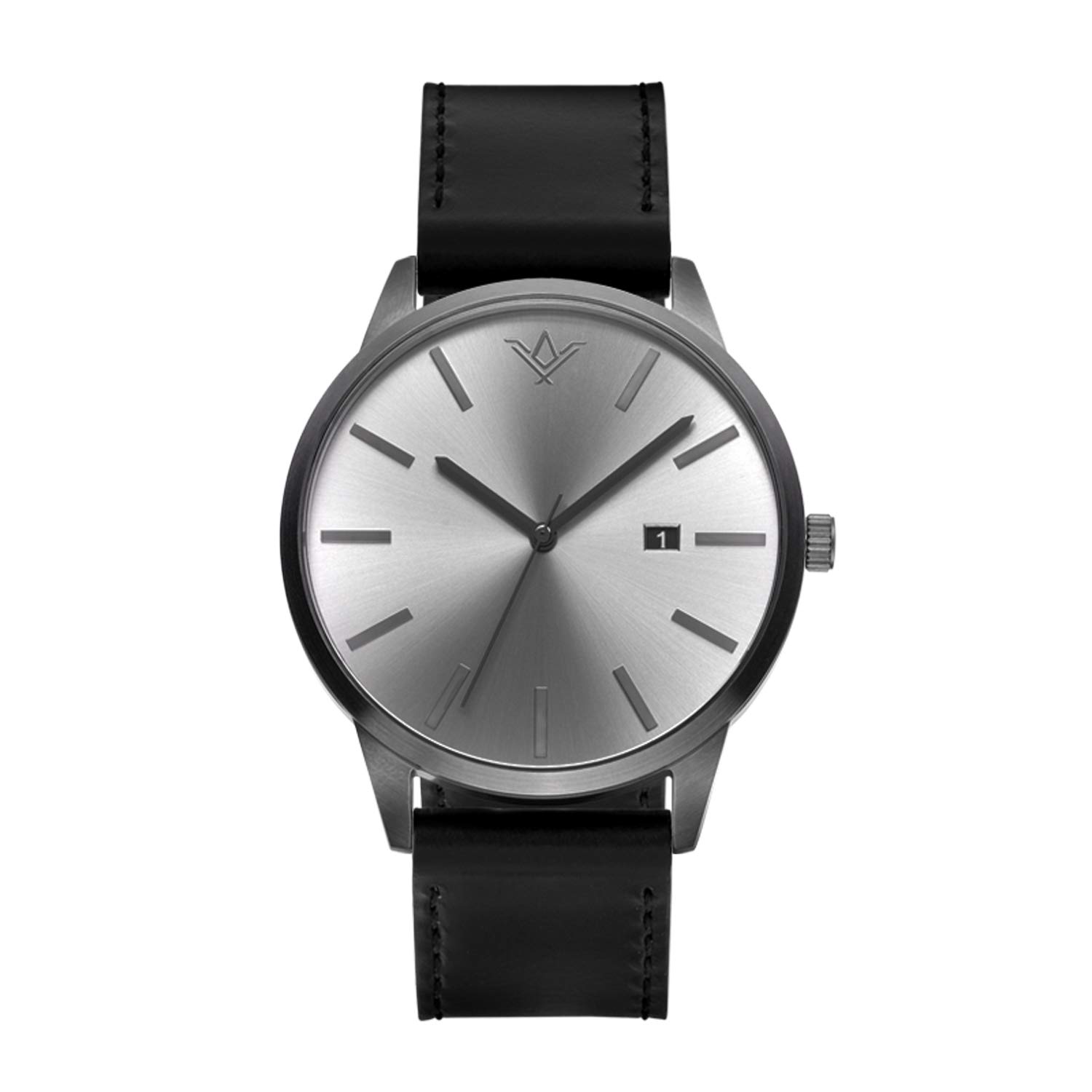 SlideBelts Brig Taylor Classic Men's Watches - 45mm Analog Leather Band Watch for Business, Casual & Formal Wear | Water Resistant & Durable Timepiece