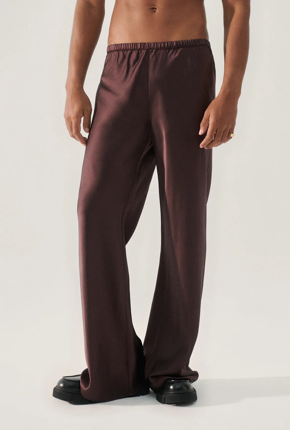 BIAS CUT PANTS in Cacao Brown - Flowy High Waist Trousers for Women | Perfect for Office Wear, Casual Outfits & Special Occasions