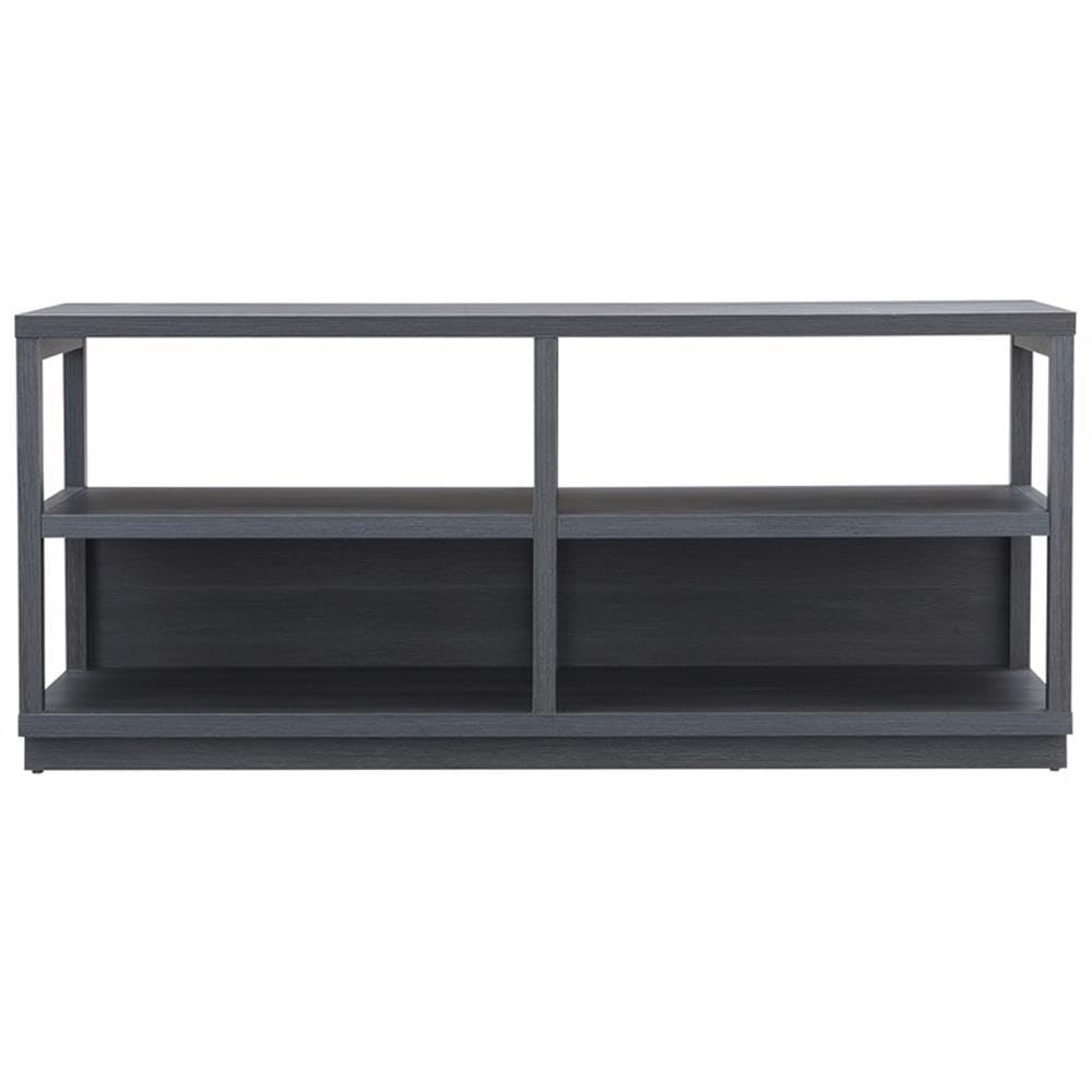 Thalia 60 Inch TV Stand - Modern Rectangular Entertainment Center with Storage Shelves for Living Room, Bedroom - Charcoal Gray Finish for Flat Screen TVs up to 60