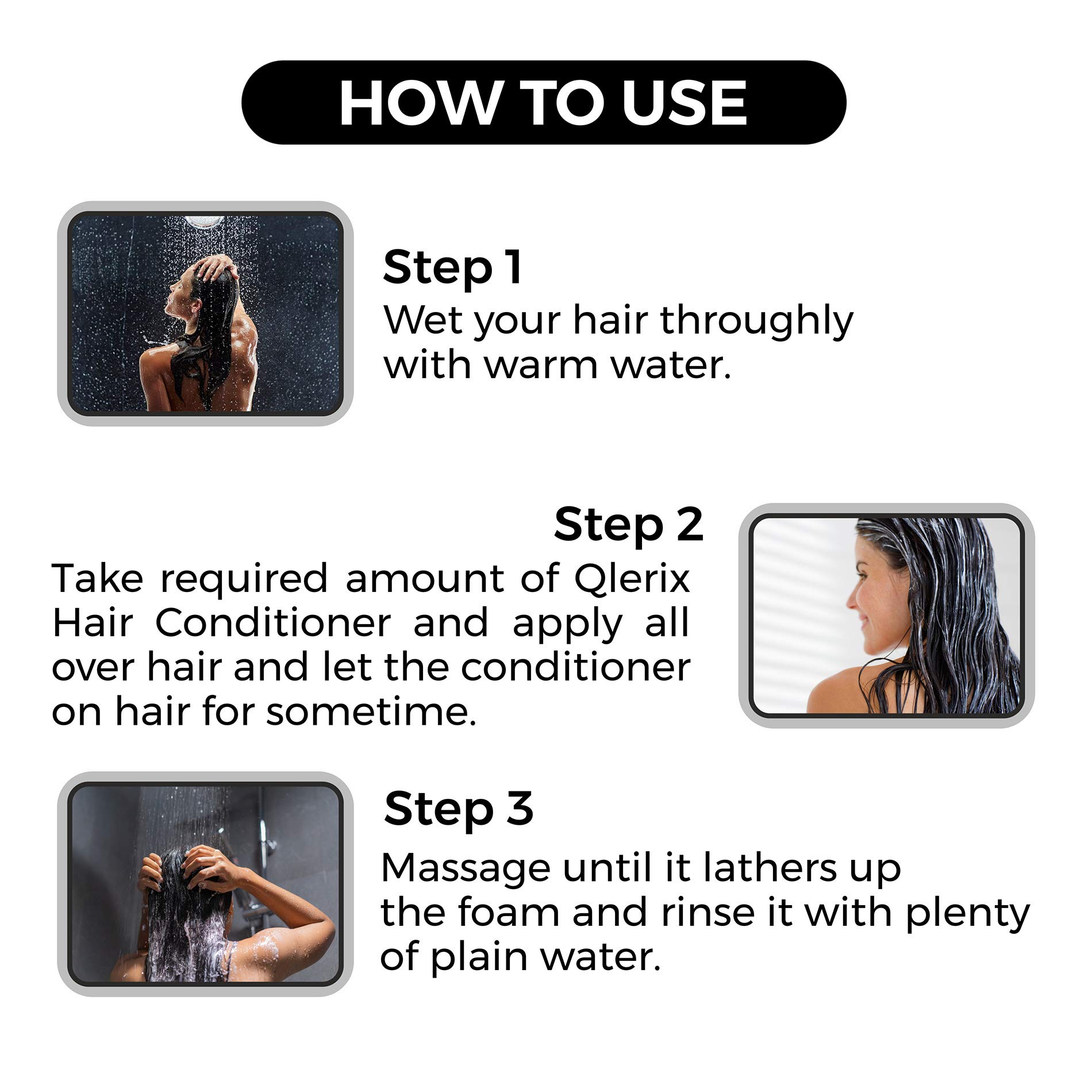 QLERIX Premium Keratin Hair Conditioner with Argan Oil, Vitamin E & B5 - Sulfate & Paraben Free Deep Moisturizing Treatment for Men & Women (200ml) | Repair Damaged Hair, Reduce Frizz & Add Shine | Perfect for Daily Use & Color-Treated Hair