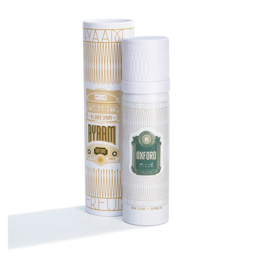 Oxford All Over Spray 150ml | Premium Body & Hair Fragrance Mist | Long-Lasting Scent for Women & Men | Perfect for Daily Use, Travel & Special Occasions