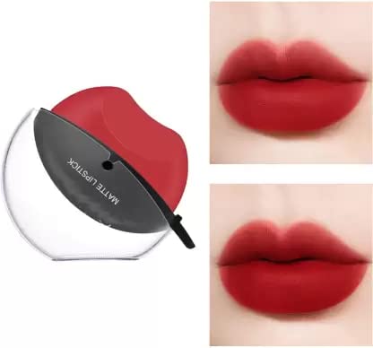 Matte Red Apple-Shaped Lipstick - Long Lasting & Moisturizing for Daily Wear | Perfect for Work, Parties & Date Nights