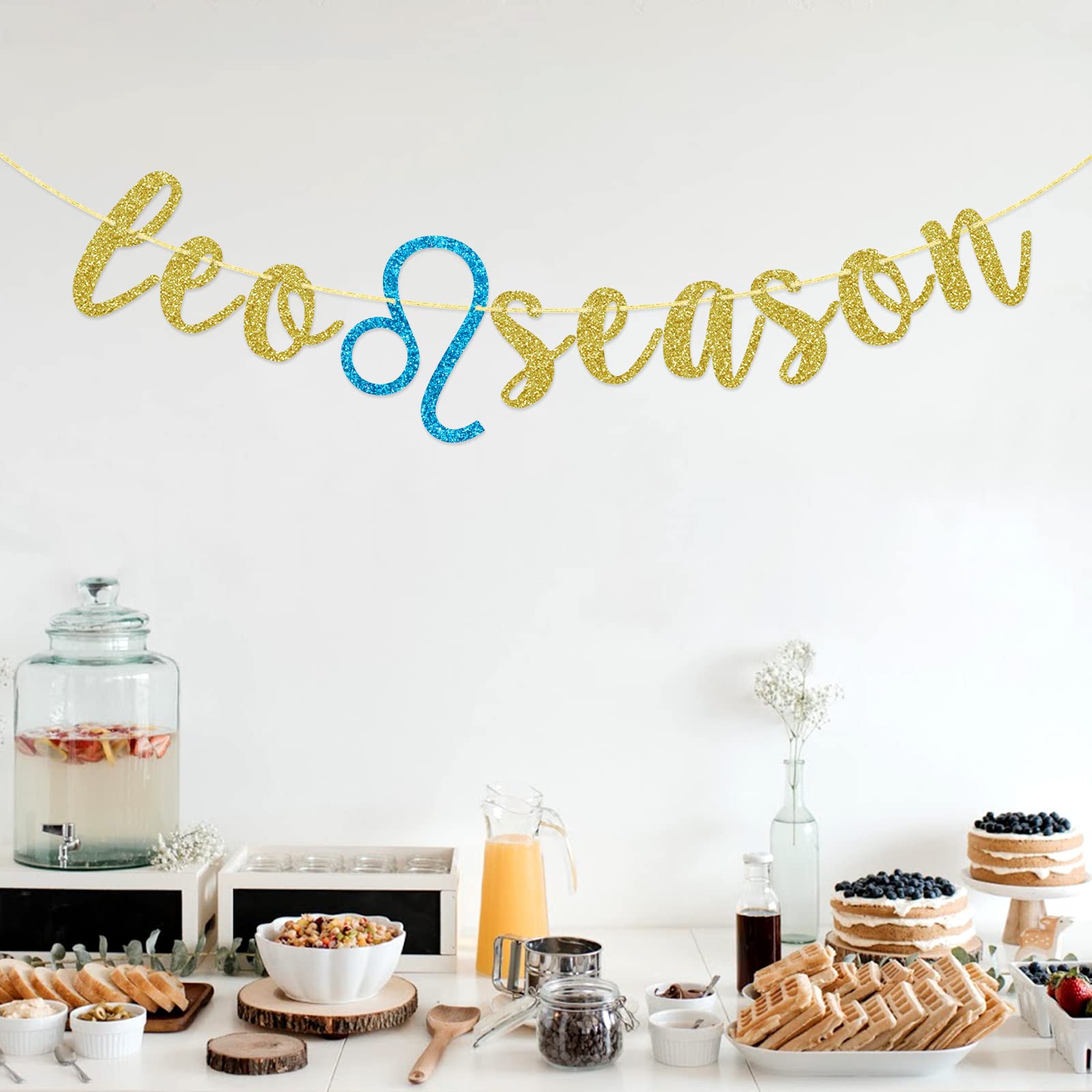 Leo Zodiac Birthday Banner - July August Birthday Party Decor for 18th 21st 25th 30th Birthday Celebrations - Perfect for Leo Season Parties, Baby Showers & Zodiac-Themed Events