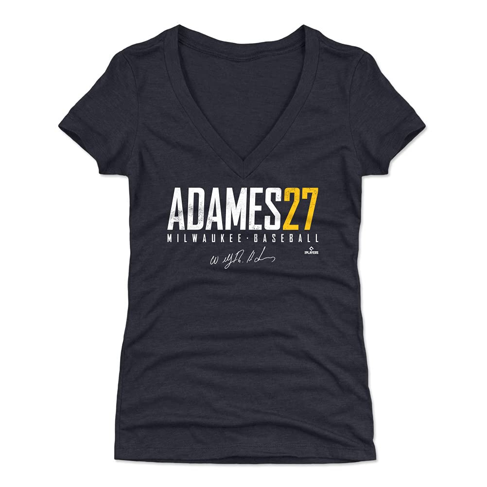 500 LEVEL Willy Adames Women's Baseball Jersey - Milwaukee Brewers MLB Fan Apparel for Game Day & Casual Wear