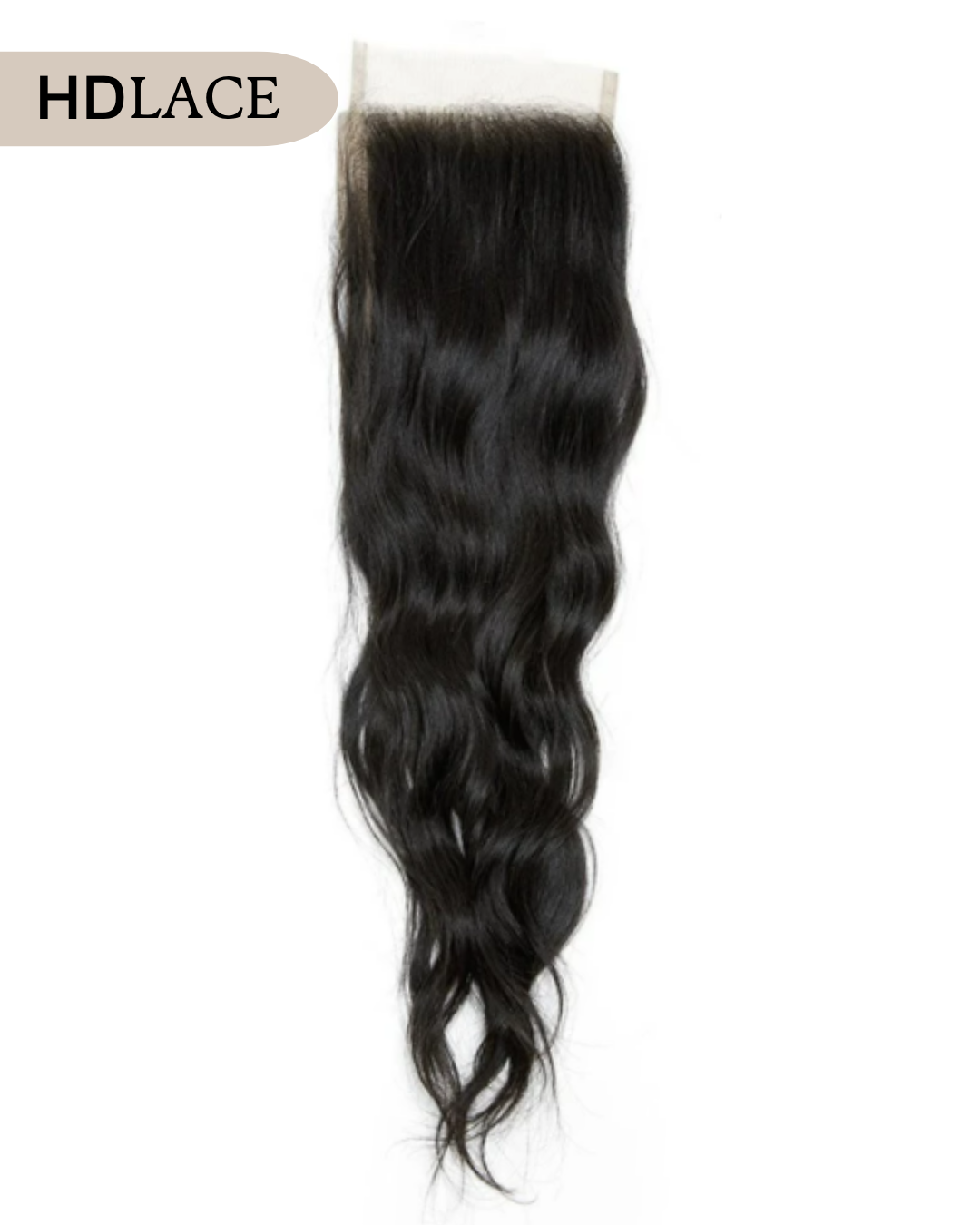 5x5 HD Lace Closure with Natural Wave - 100% Indian Human Hair for Seamless Blending | Perfect for Protective Styles, Weaves & Everyday Wear