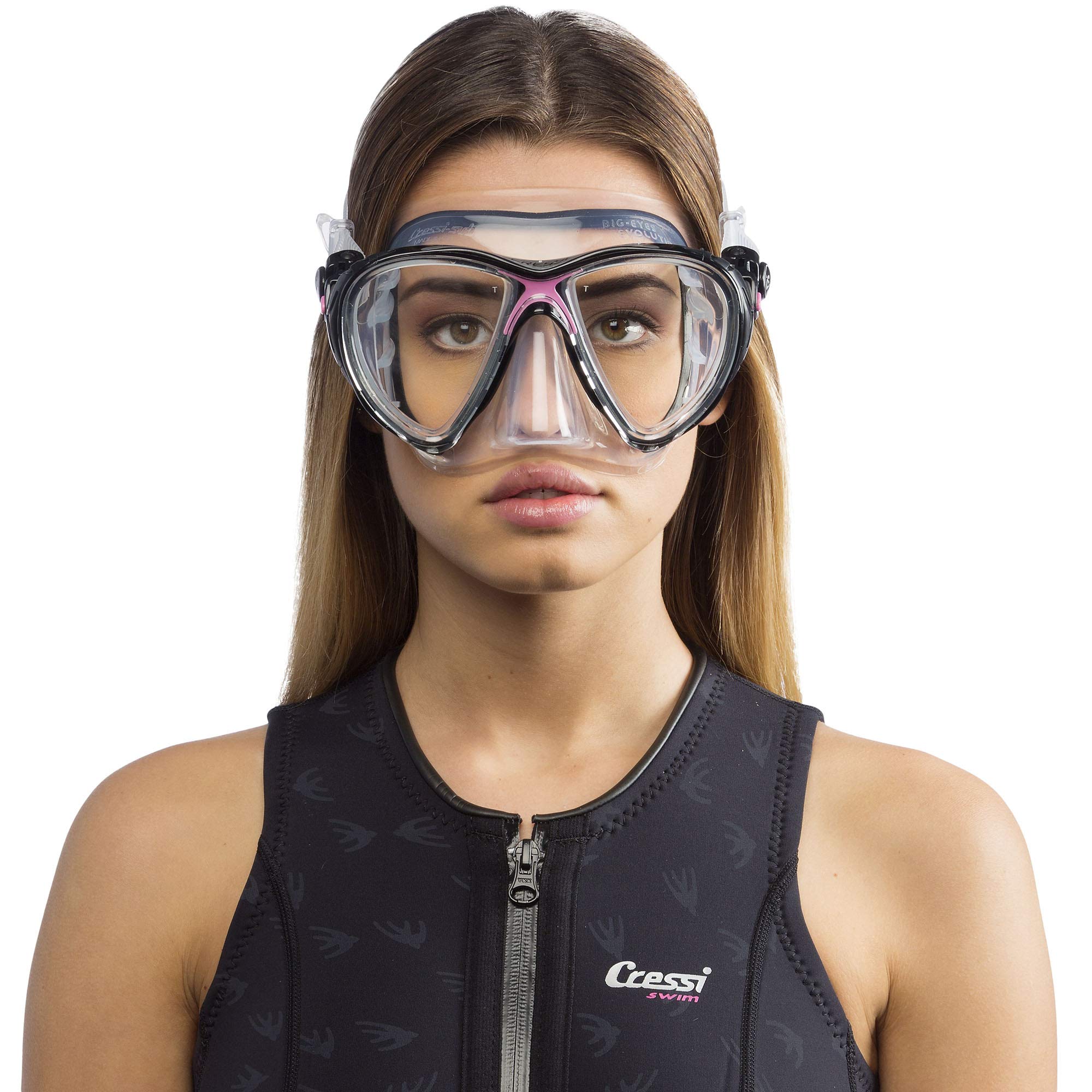 Cressi Scuba Diving Mask with Tear Drop Lenses - Enhanced Visibility for Underwater Exploration