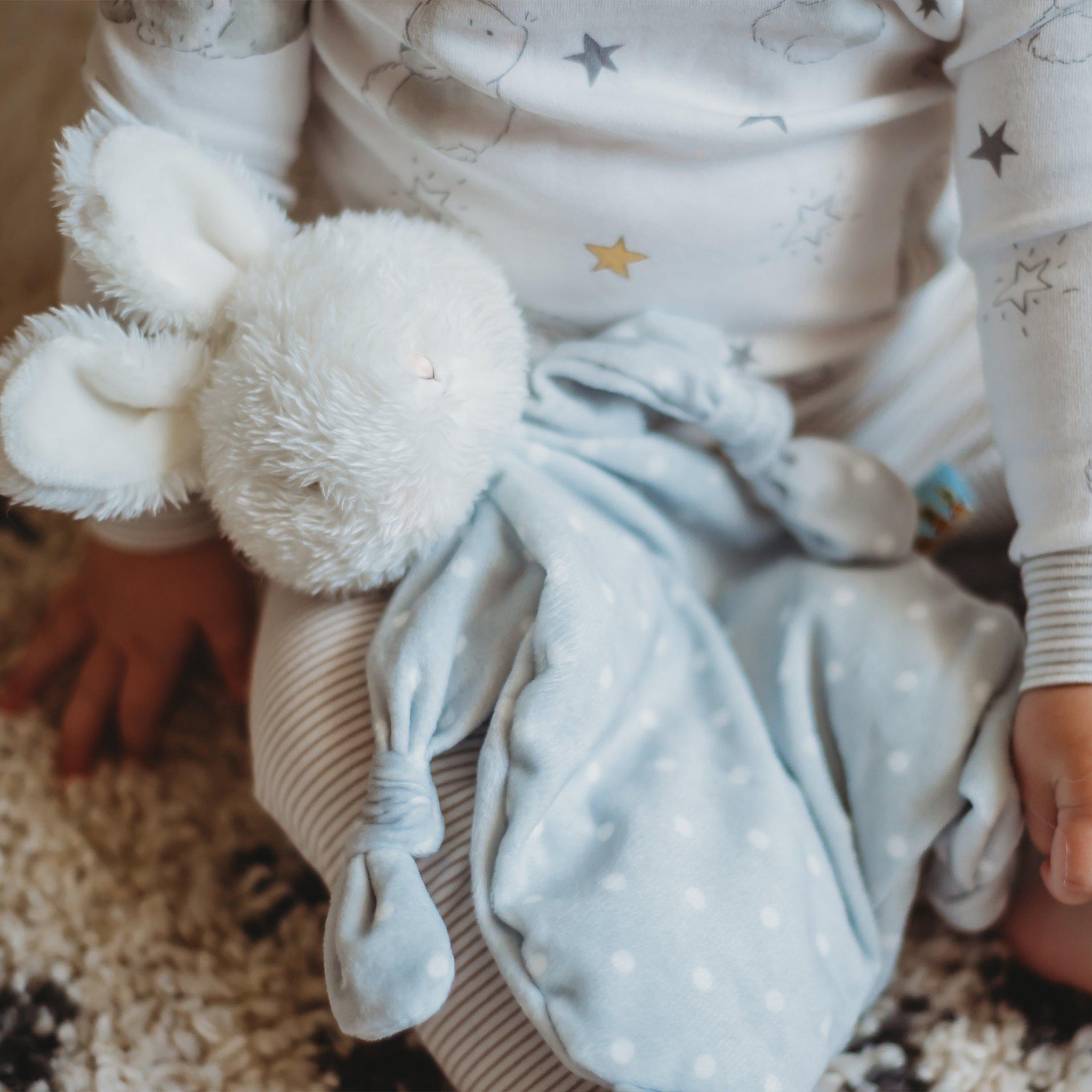 Bloom Bunny Knotty Friend - Soft Plush Stuffed Animal Toy for Kids, Perfect for Cuddling, Gifts, and Nursery Decor | Ideal for Birthdays, Baby Showers, and Playtime Comfort