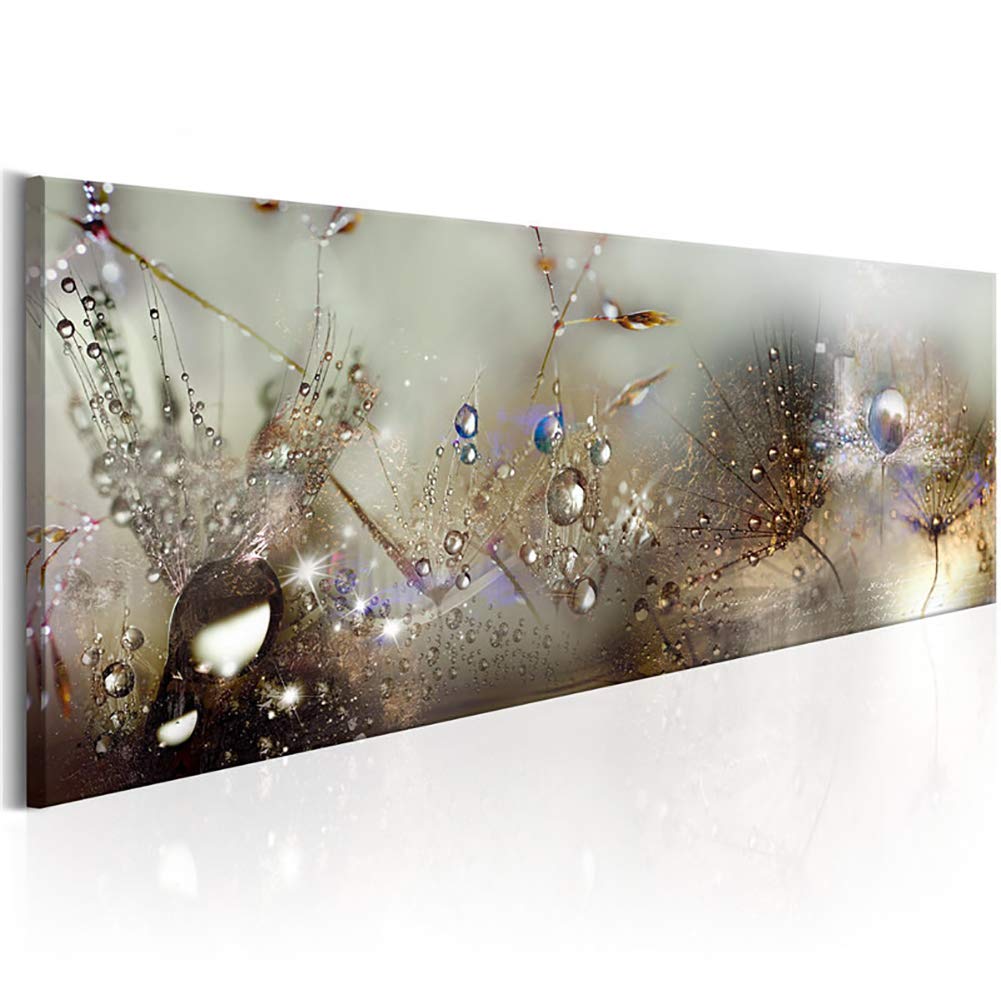 Premium Framed Canvas Wall Art - Gold Abstract Painting 40x120cm for Bedroom & Living Room Decor - Perfect for Home, Office & Gift Giving