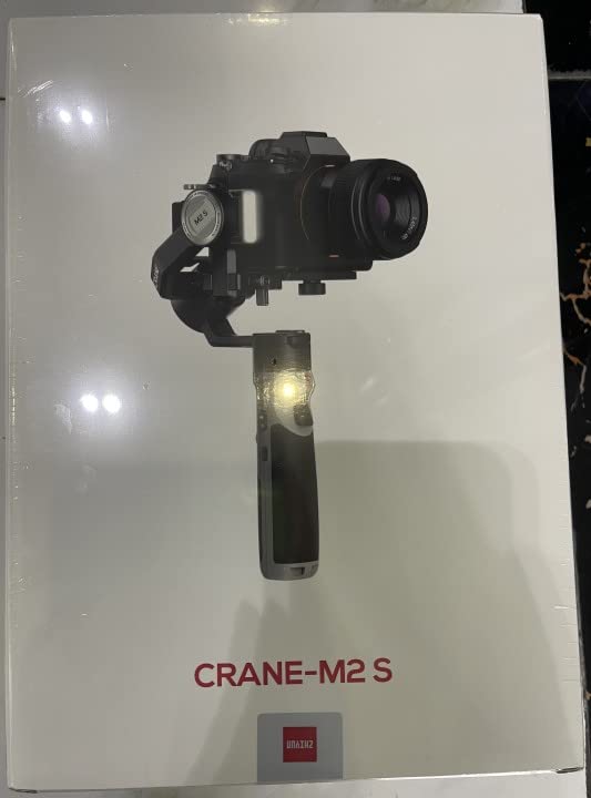 Zhiyun Crane M2S 3-Axis Handheld Gimbal Stabilizer for Mirrorless Cameras, Smartphones, Action Cameras - Compatible with Sony A6000/A6300/A6500/A6100, GoPro Hero 7/8/9/10, iPhone 13/12/X/XS Pro Max - Perfect for Vlogging, Travel Filming & Content Creation