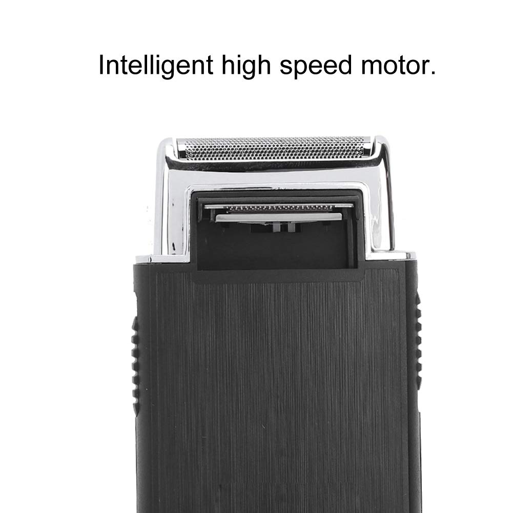 Rechargeable Electric Shaver for Men - Stainless Steel Blades, Washable & Travel-Friendly - Smooth Shaving at Home or On The Go