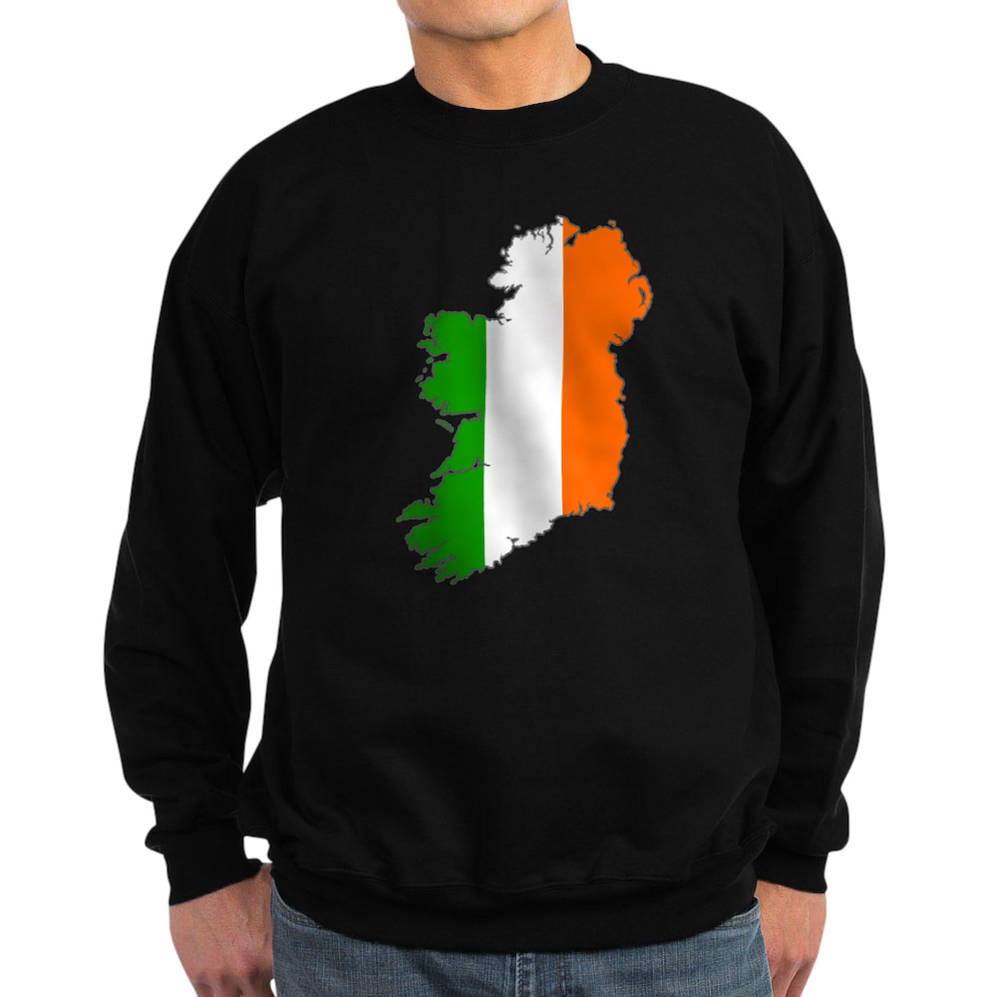 Ireland Sweatshirt for Men & Women - Classic Crew Neck Pullover, Dark Heather Grey - Cozy & Comfortable for Casual Wear, Travel, and St. Patrick's Day Celebrations