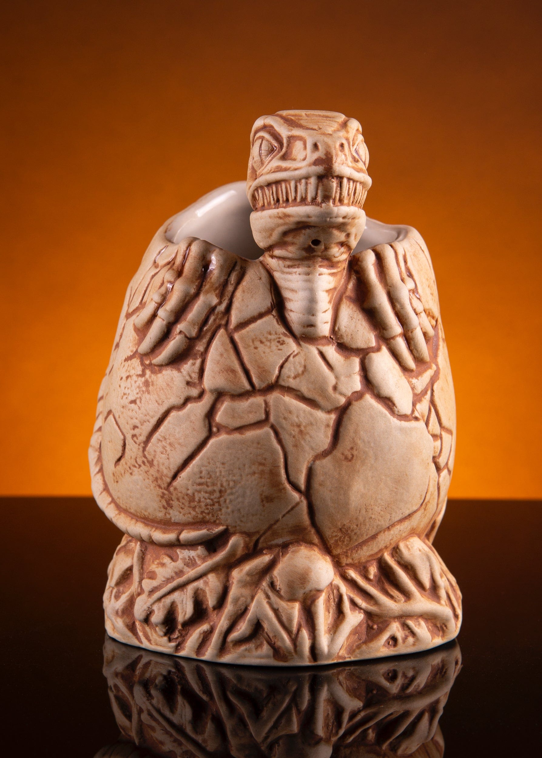 Jurassic Park Baby Raptor Tiki Mug - Collectible Ceramic Cup for Dinosaur Fans - Perfect for Movie Nights, Themed Parties & Home Decor