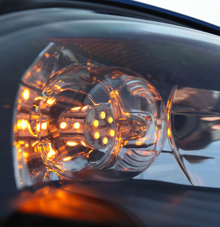 1156 LED Amber Bulbs - High Brightness, Long Lifespan for Cars, Motorcycles, and Marine Lighting
