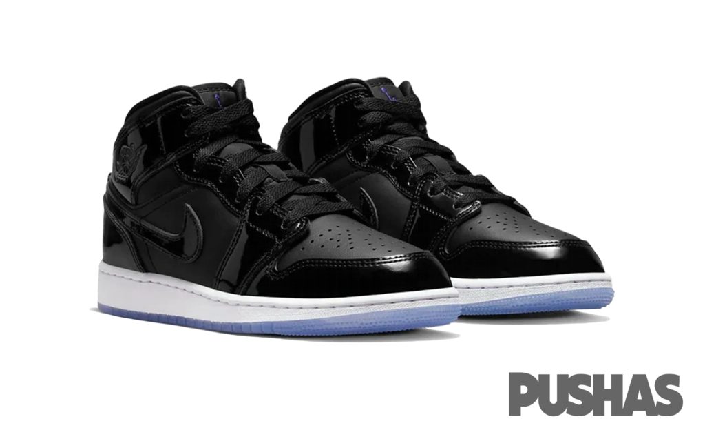 Air Jordan 1 Mid SE 'Space Jam' GS Basketball Shoes for Girls (2023) - Retro Sneakers for Casual Wear & Street Style Fashion