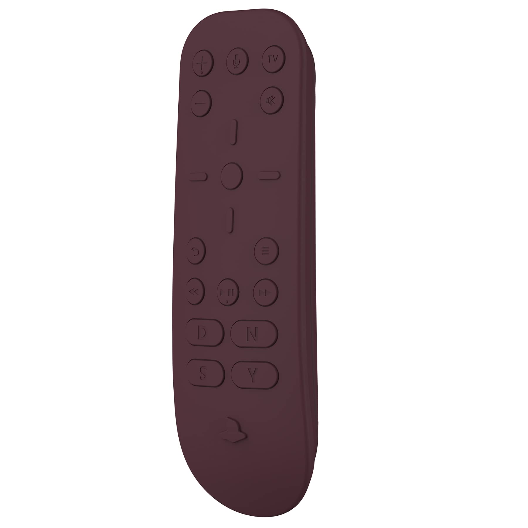 PlayVital Silicone Protective Case for PS5 Media Remote Controller Cover - Ergonomic Full Body Protector Skin (Wine Red) | Perfect for Gaming, Home Entertainment & Dust Protection