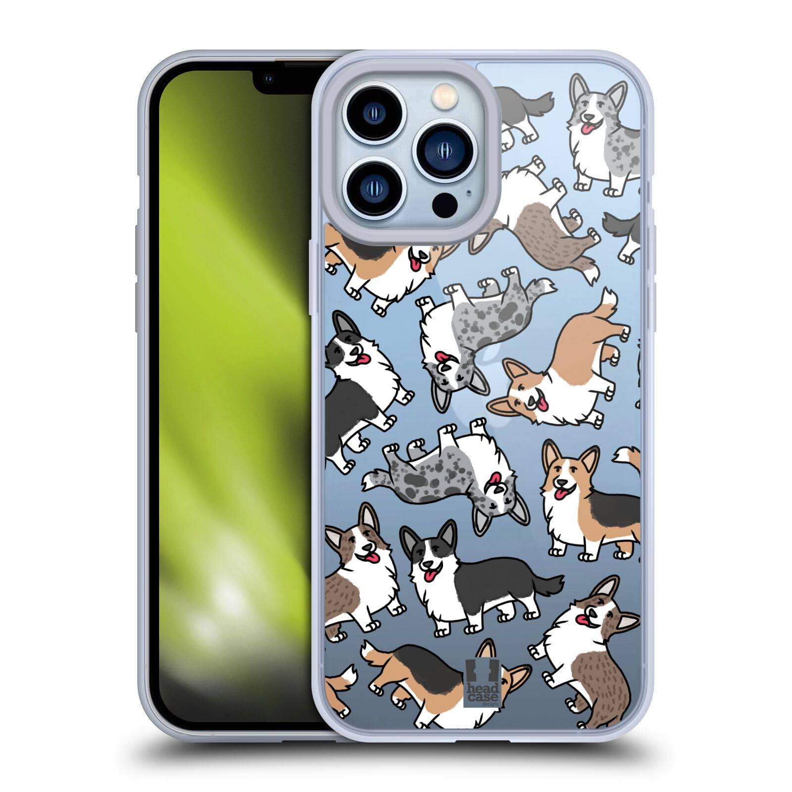 Premium Soft Gel Phone Case for Apple iPhone 13 Pro Max - Cute Cardigan Welsh Corgi Dog Breed Design - Shockproof & Scratch Resistant Protection - Perfect for Dog Lovers & Pet Owners (6.7 Inch)