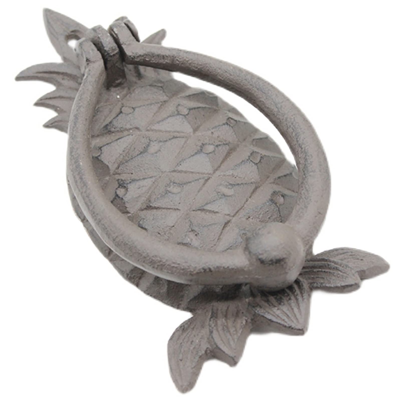 Antique Pineapple Door Knocker - 5.5 Inch Rust-Resistant Metal Door Handle with Screws for Porch, Main Entrance & Period Buildings | Vintage Home Decor for Traditional Houses