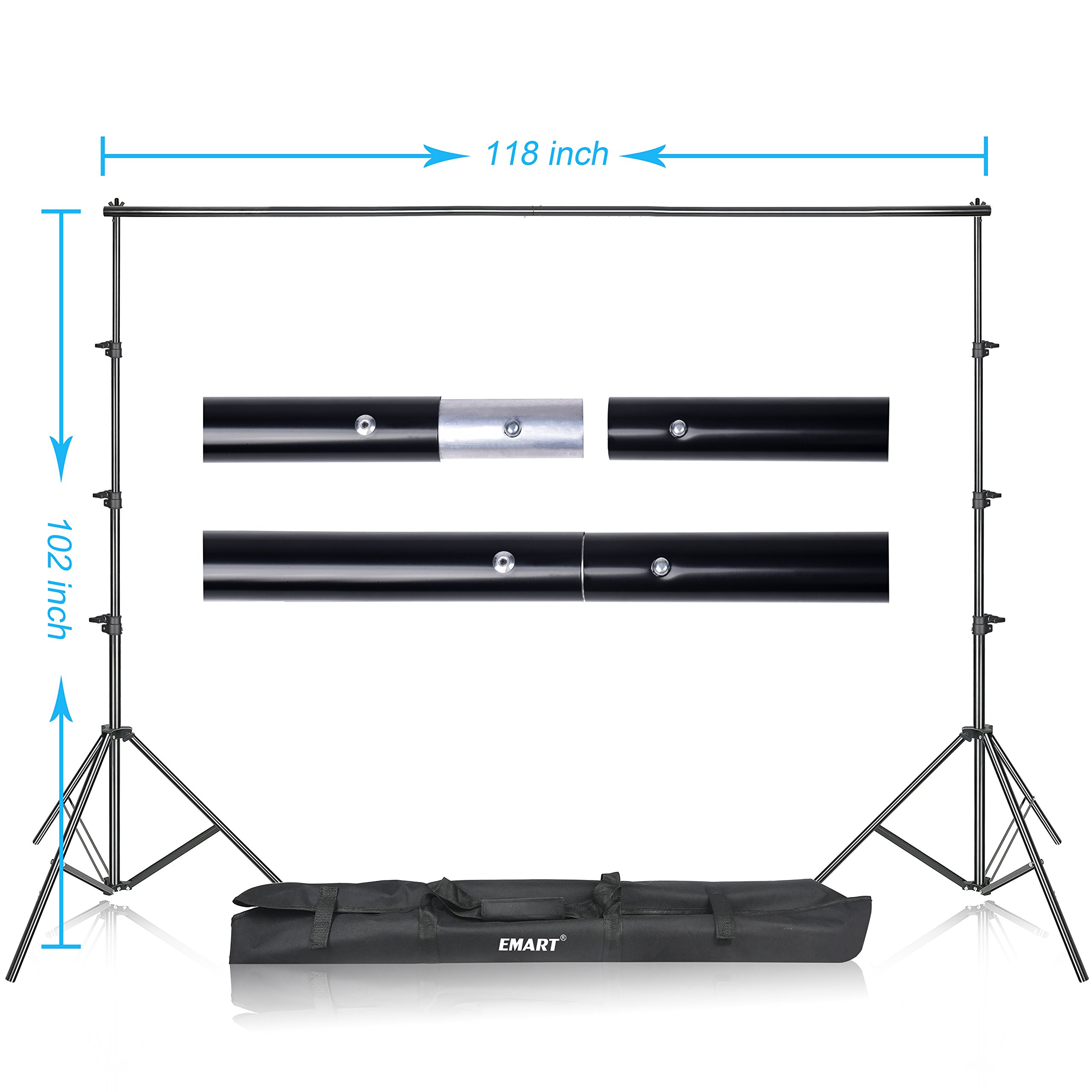 EMART Photo Studio Lighting Kit - Continuous Umbrella & Green Screen for Photography & Videography