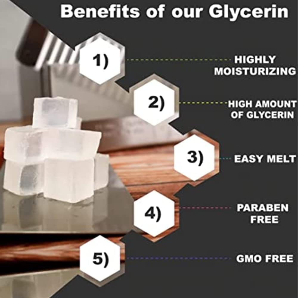 Atarangi Natural Glycerin Soap Base for Handmade Soap Making - 5KG, Paraben-Free, Fragrance-Free, Color-Free | DIY Soap Crafting, Bath & Body Products, Gift Making