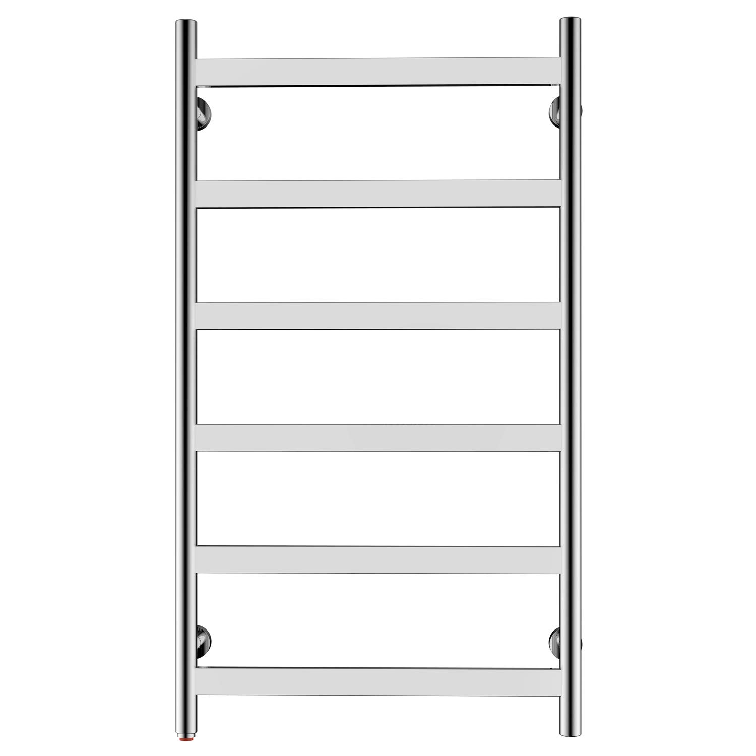 HEATGENE 6-Bar Wall-Mounted Electric Towel Warmer & Dryer - Plug-in Bathroom Heater with Mirror Polish Finish | Perfect for Spa, Bathroom & Luxury Home Use