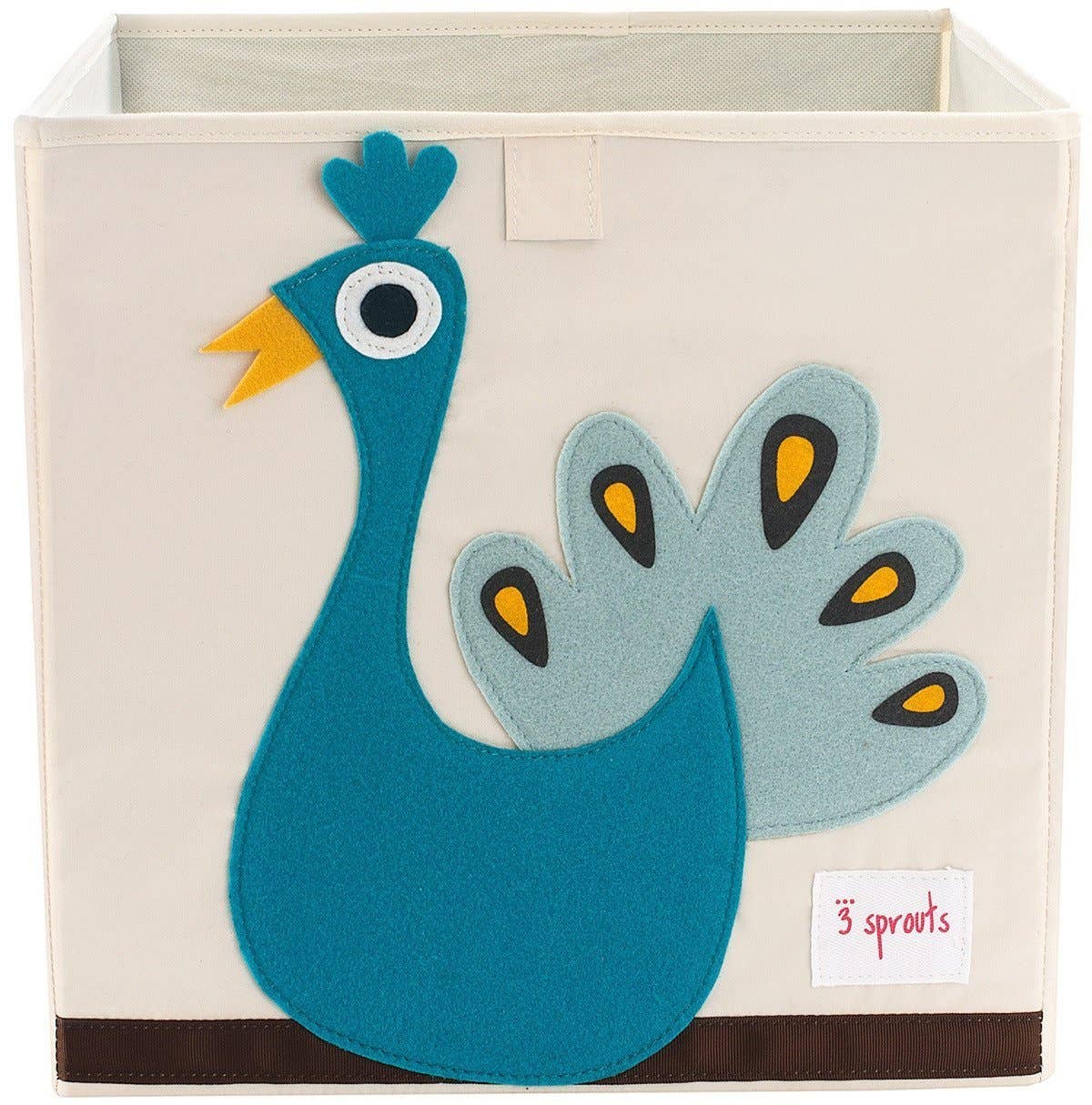 Elegant Peacock-Themed Storage Box - Decorative Organizer for Jewelry, Crafts & Home Decor | Perfect for Gift Wrapping, Closet Organization & Bedroom Decor