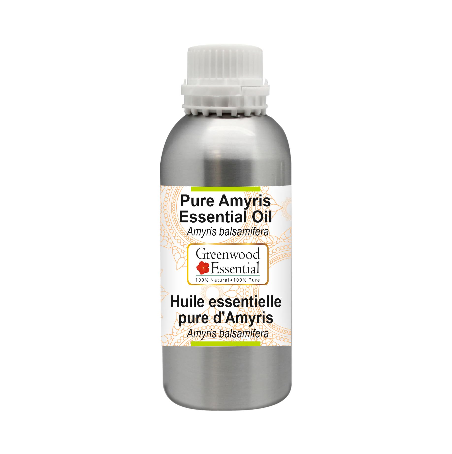Pure Amyris Essential Oil (Amyris balsamifera) - 100% Natural Steam Distilled Therapeutic Grade - 300ml (10 oz) for Aromatherapy, Massage & Relaxation