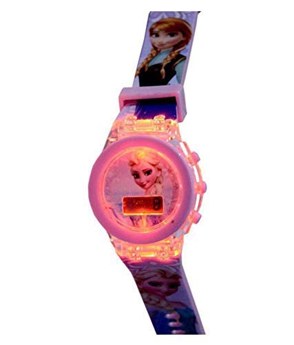 TYMU Frozen Digital Watch for Kids - Glowing LED Light, Disney Princess Design, Perfect Birthday Gift for Girls - Great for Parties, Nighttime Play & Daily Use