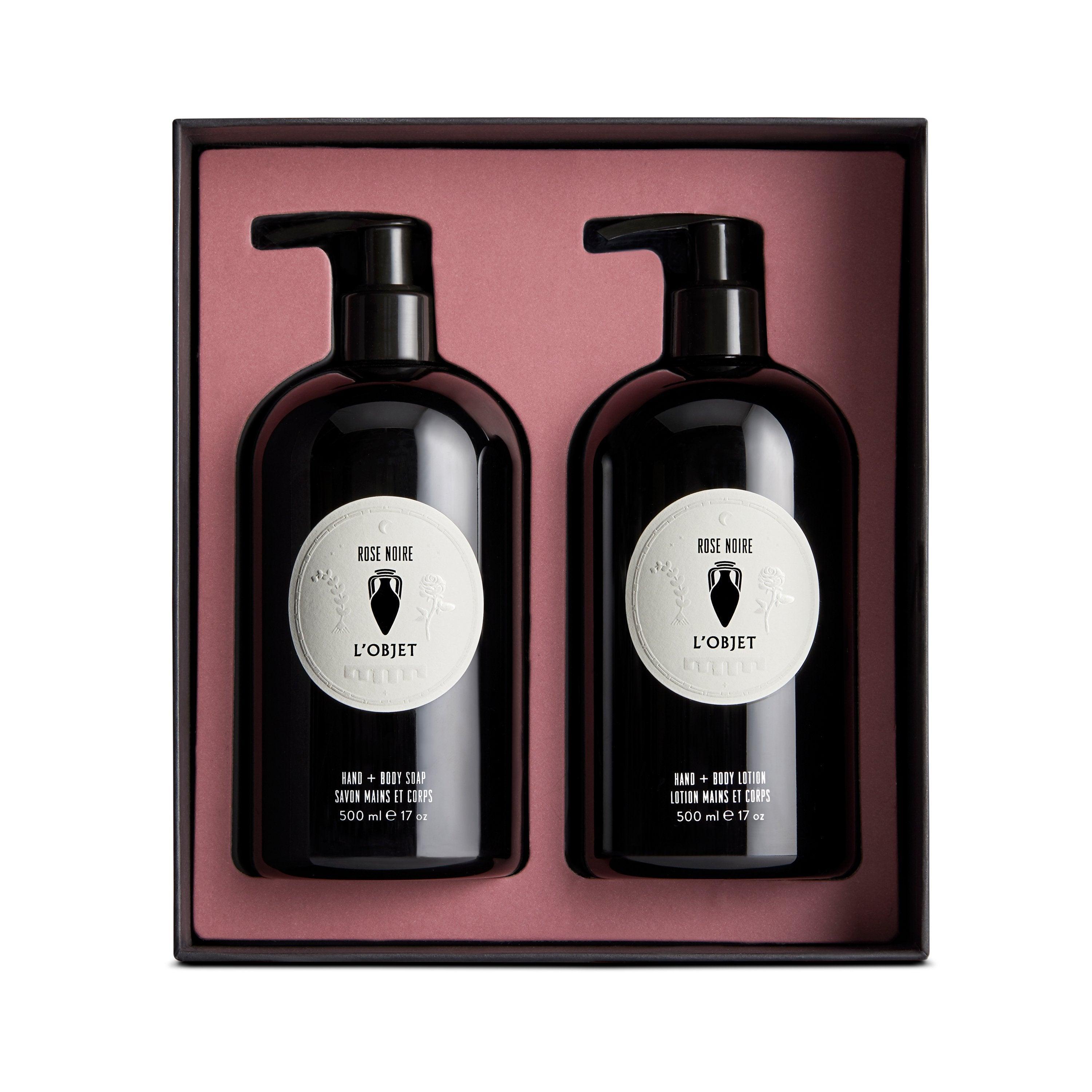 Rose Noire Hand and Body Soap + Lotion Gift Set - Luxury Moisturizing Skincare Duo for Dry Skin | Perfect for Spa Day, Self-Care & Romantic Gifts