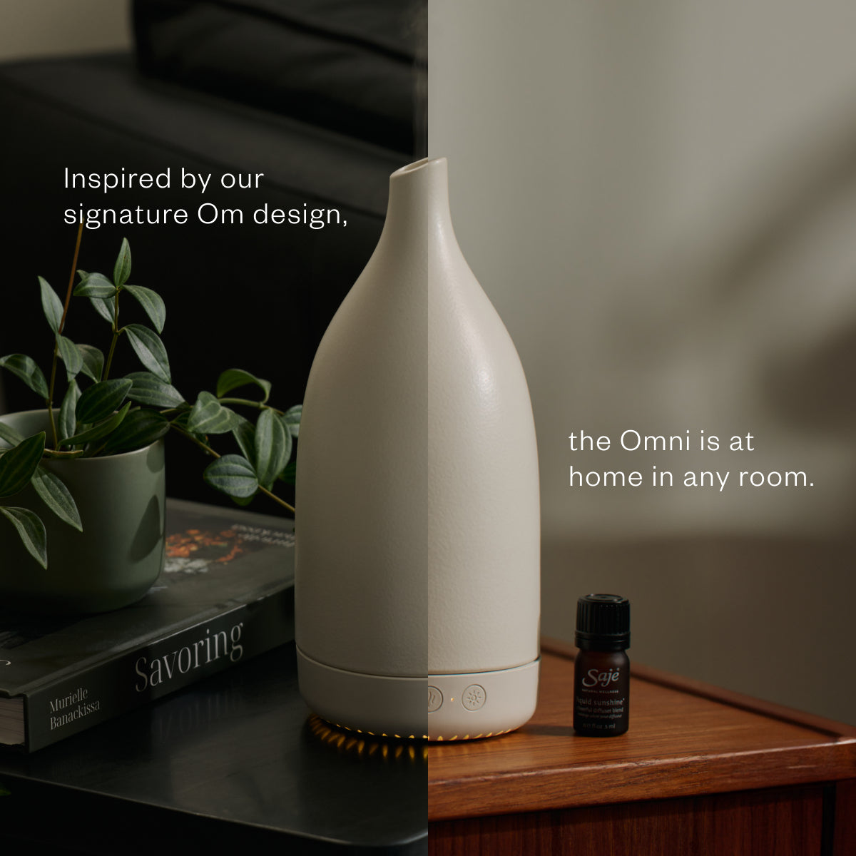 Aroma Omni Essential Oil Diffuser - Ultrasonic Aromatherapy Humidifier for Home, Office, Yoga & Spa Relaxation