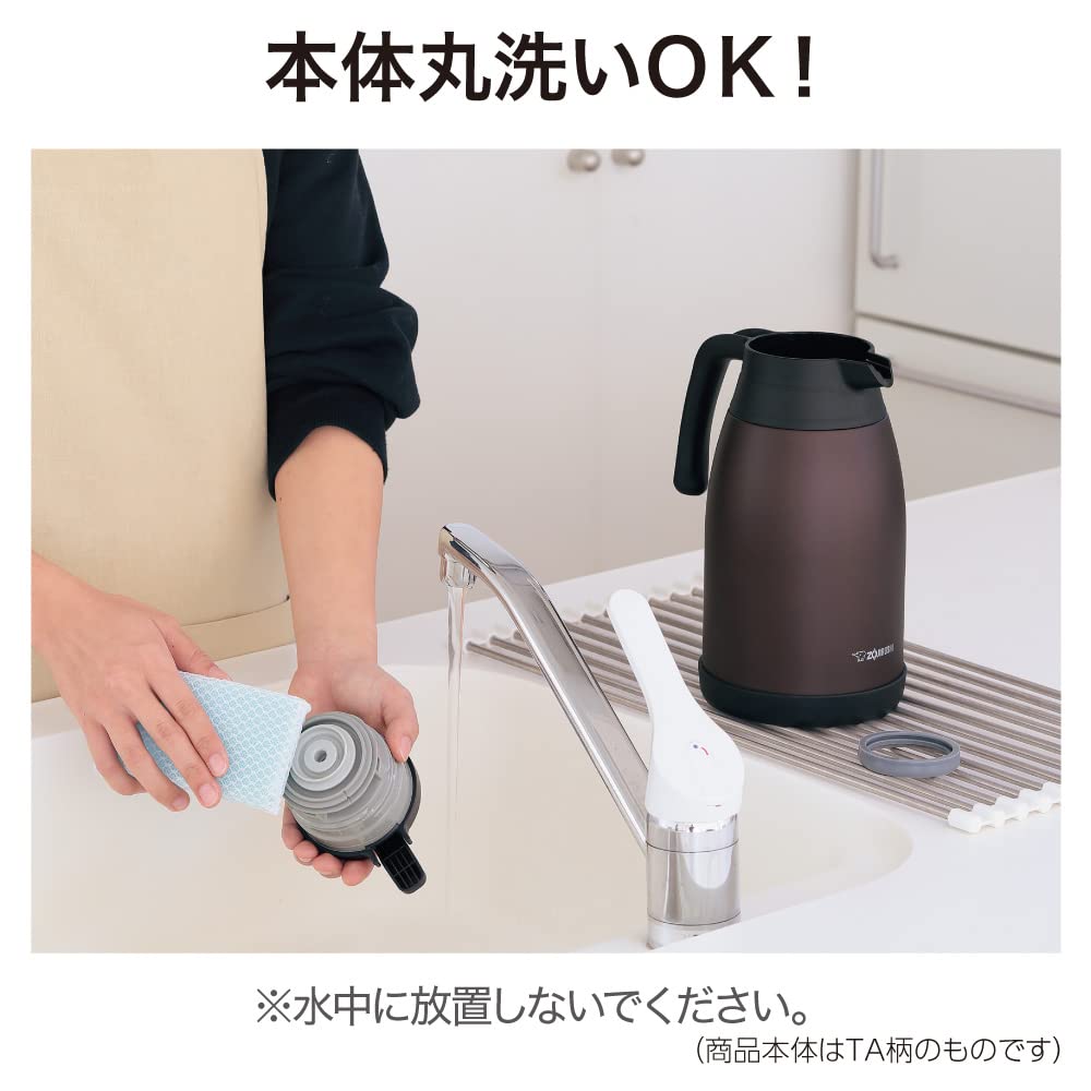 Zojirushi SH-RA19XA 1.9L Stainless Steel Pot - Durable & Heat Resistant for Cooking, Boiling & Serving - Perfect for Home, Kitchen & Camping Use