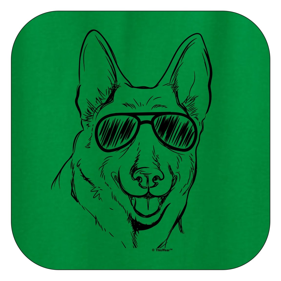 German Shepherd Dog Gifts - Stylish Crewneck Sweatshirt with Sunglasses for Dog Lovers | Perfect for Casual Wear & Dog-Themed Parties