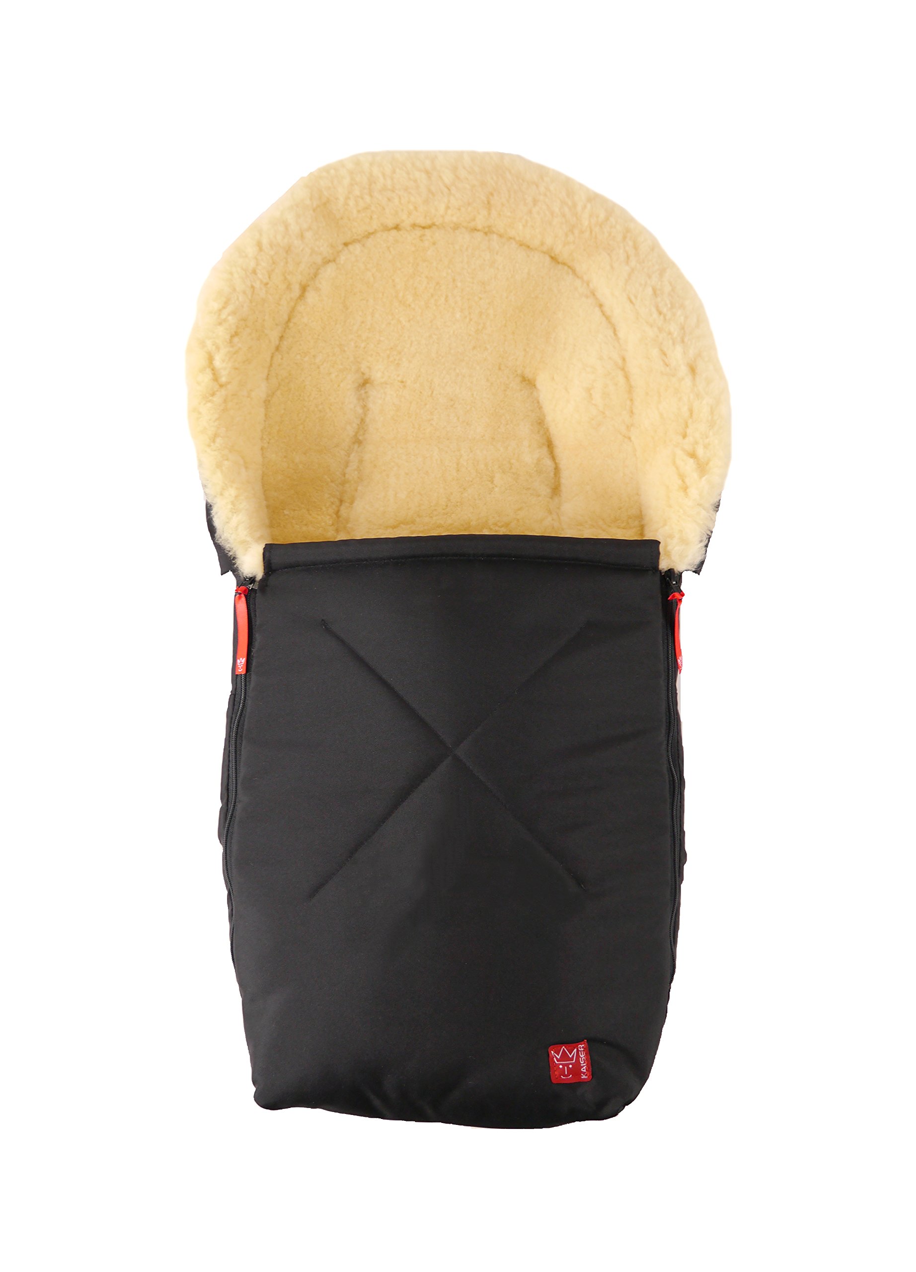 Premium Black Sheepskin Cuddly Bag - Ultra Soft & Warm Winter Accessory for Women & Men - Perfect for Home, Travel, and Outdoor Activities