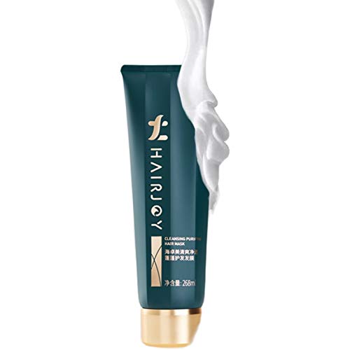 Hair Joy Cleansing & Purifying Hair Mask - Oil Control, Moisturizing & Nourishing Treatment for Fluffy Hair | Scalp Care for Shine & Gloss | 268ml | Perfect for Damaged Hair Repair & Daily Hair Care Routine