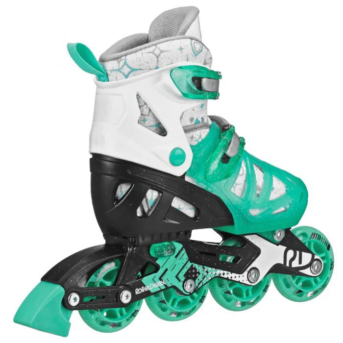 RDS Tracer Kids Adjustable Rollerblades - Lightweight Inline Skates for Boys & Girls with Size Adjustment - Perfect for Outdoor Play, Park Skating & Birthday Gifts