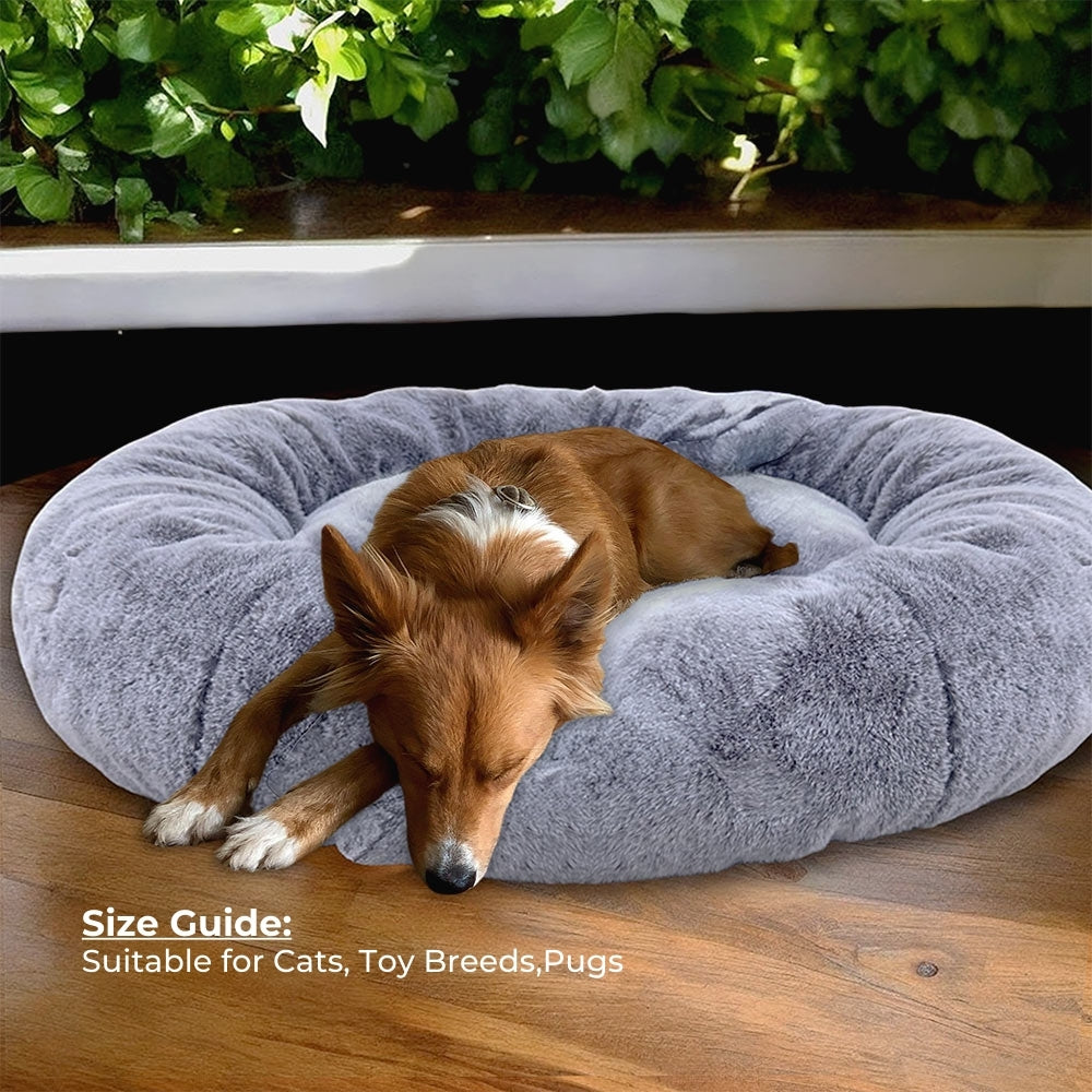 Premium Toby Pet Bed - Orthopedic Memory Foam Dog Bed for Small & Medium Dogs - Washable Cover & Non-Slip Bottom - Perfect for Crates, Living Rooms & Bedrooms