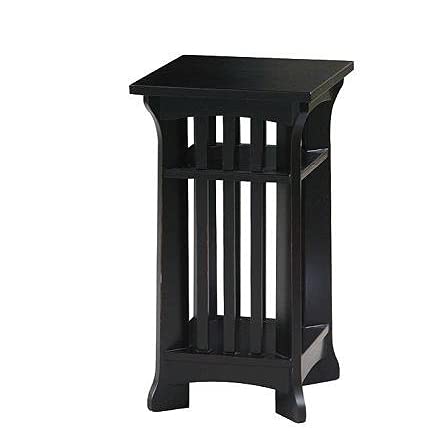 Black Small Temple Pedestal - Elegant Display Stand for Home Decor, Altar, or Meditation Space