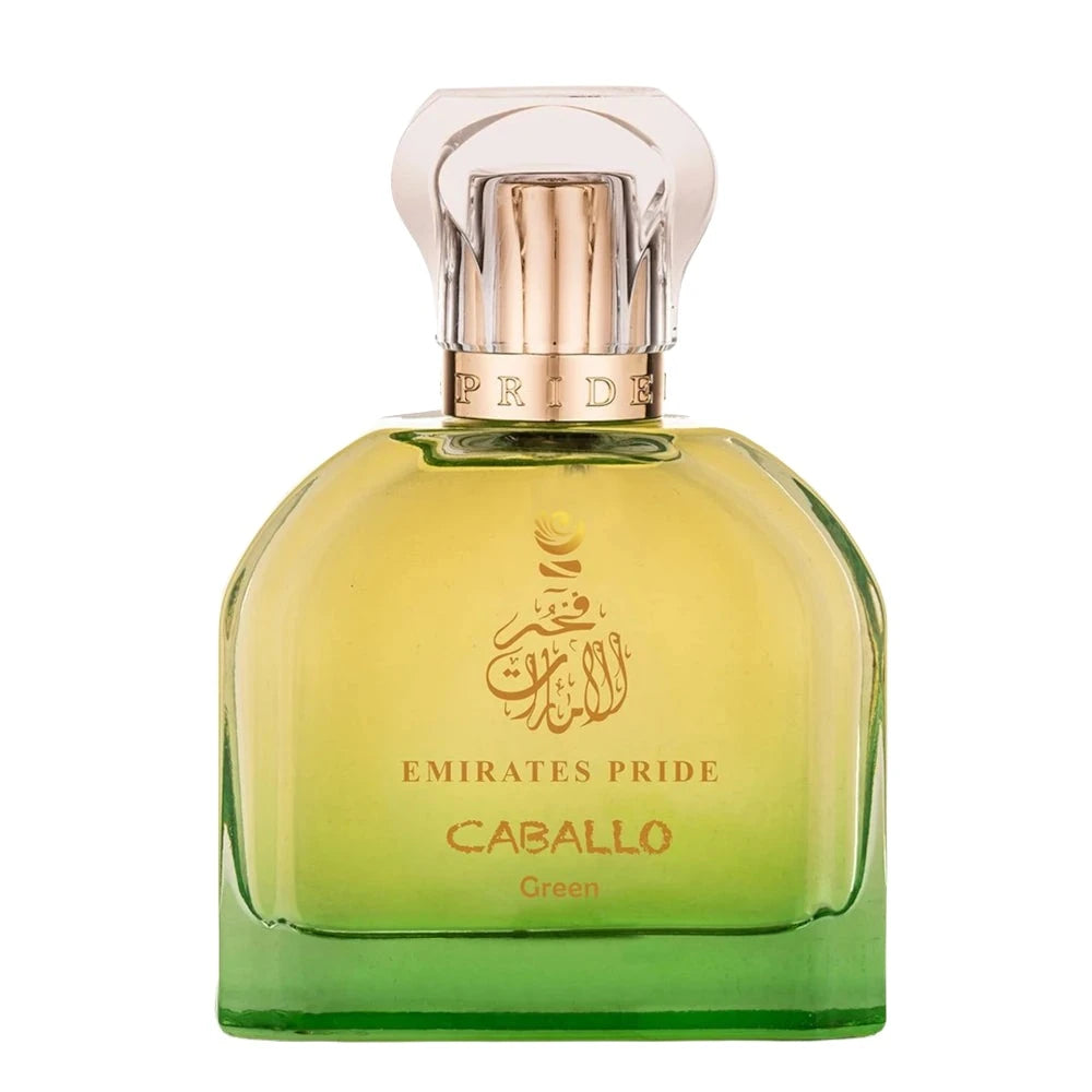 Caballo Green Eau de Parfum 100ml for Men - Fresh Woody Fragrance for Day & Night Wear, Office & Special Occasions