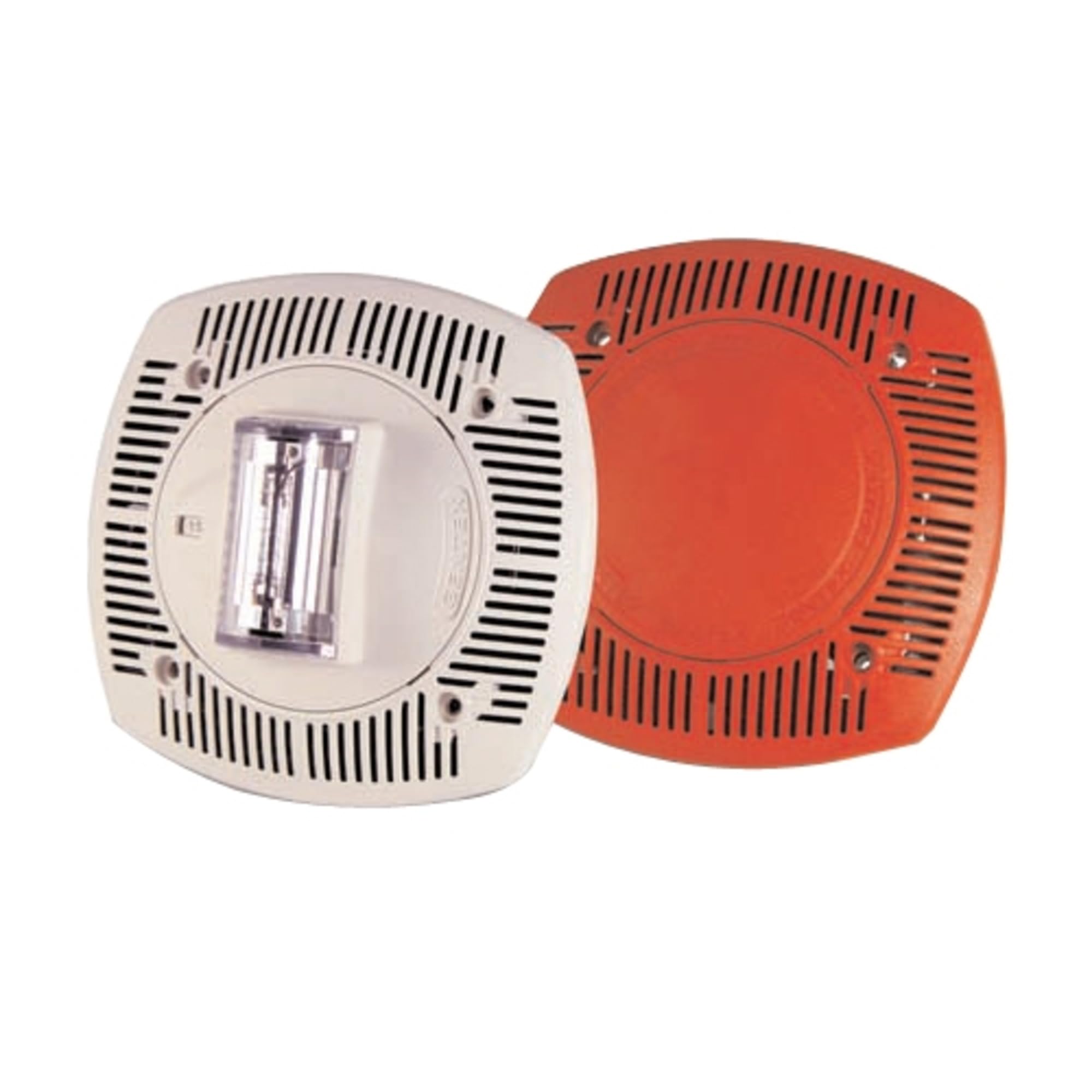 Gentex SSPK24WLPW 24V DC Low Profile Wall Mount Speaker & Strobe Alarm - Off-White Faceplate for Commercial Buildings & Emergency Notification Systems