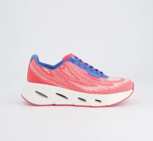 TENHAAG Women's Pink & Blue Slip-On Sneakers - Comfortable Casual Walking Shoes for Gym, Workout, and Everyday Wear