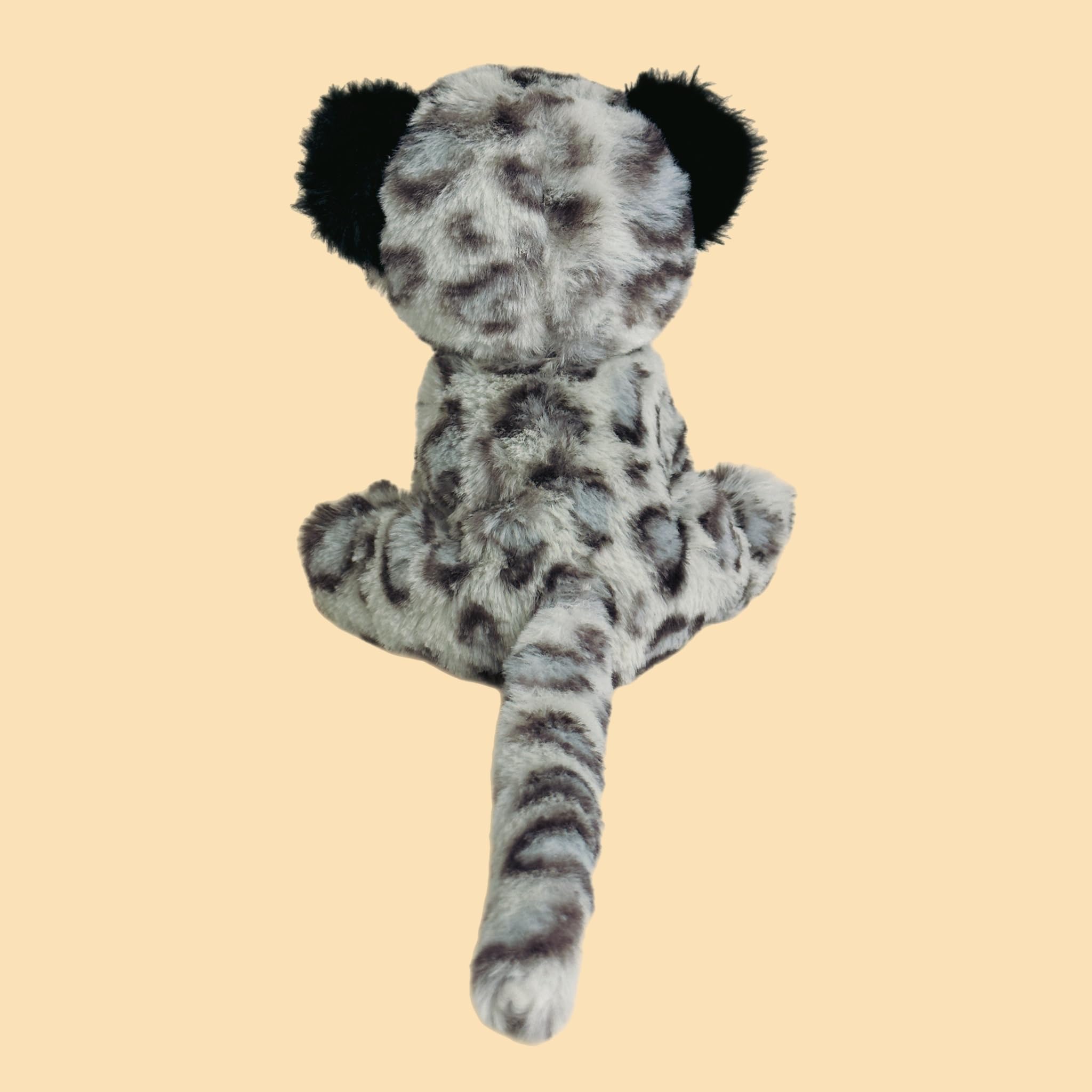 Premium 100% Recycled Plush Eco-Friendly Dog Toys for Small & Medium Breeds - Snow Leopard Design - Sustainable Chew Toys for Indoor Play & Training