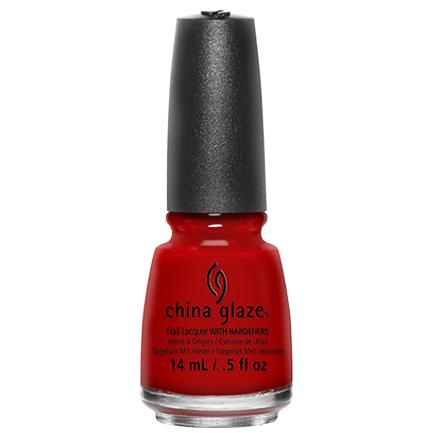 China Glaze Italian Red Nail Polish #70357 - 0.5 oz / 14.7ml - Classic Red Nail Lacquer for Professional Salon & Home Manicures