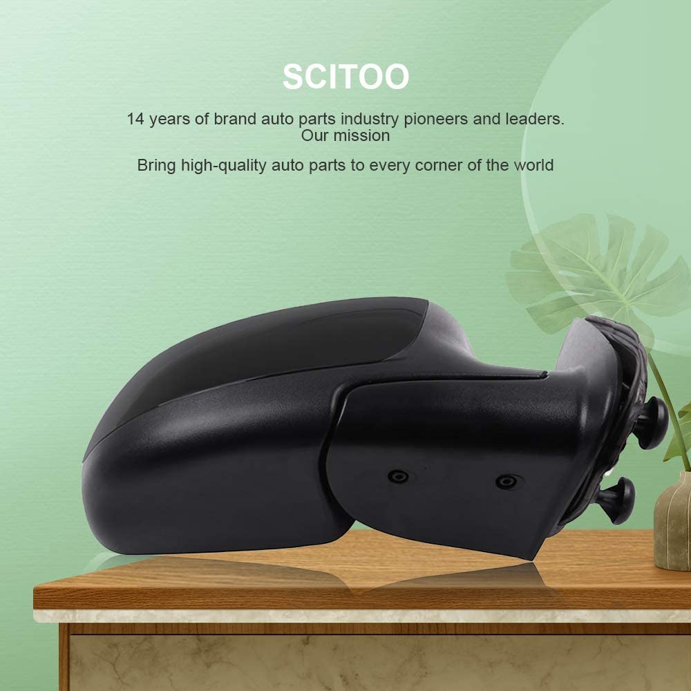 SCITOO Manual Adjustable Folding Side Mirrors for 1999-2006 Chevy Silverado Suburban Tahoe & GMC Sierra Yukon (1999-2000 New Body Style 2007 Classic) - Perfect for Parking, Towing & Enhanced Visibility
