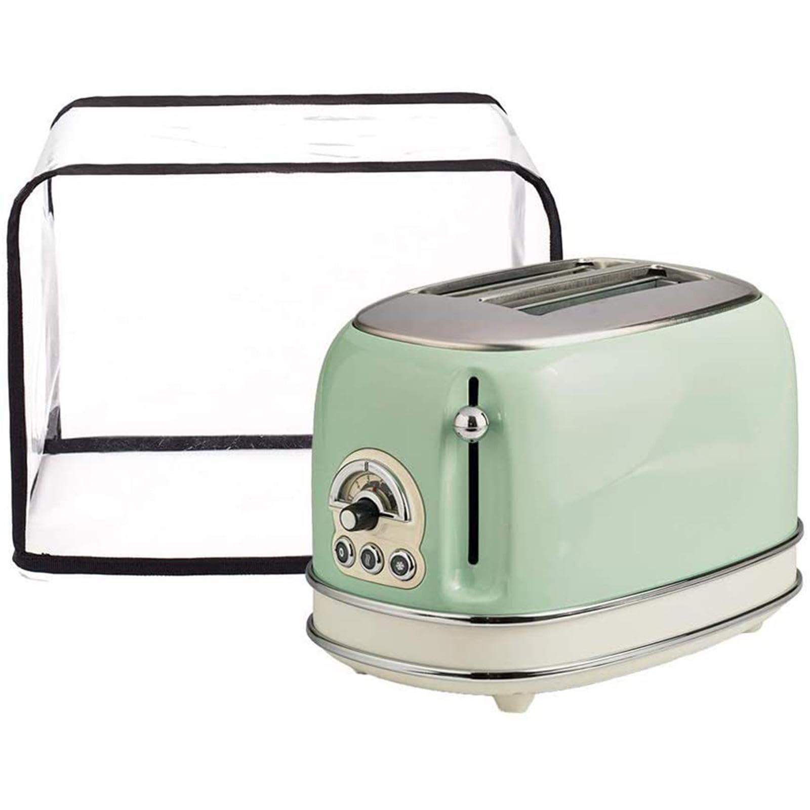 Waterproof Transparent Toaster Cover & Bread Machine Dust Protector - Foldable, Easy to Clean Small Appliance Cover for Kitchen, Air Fryer, Blender - Perfect for Home, Dorm & Office Use