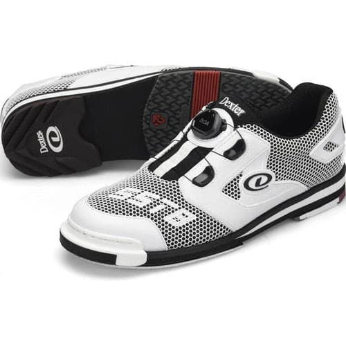 **Dexter Men's SST 8 Power Frame BOA Bowling Shoes – Wide Width, Black/White – Right & Left Hand Options – Perfect for Competitive & League Bowling**
