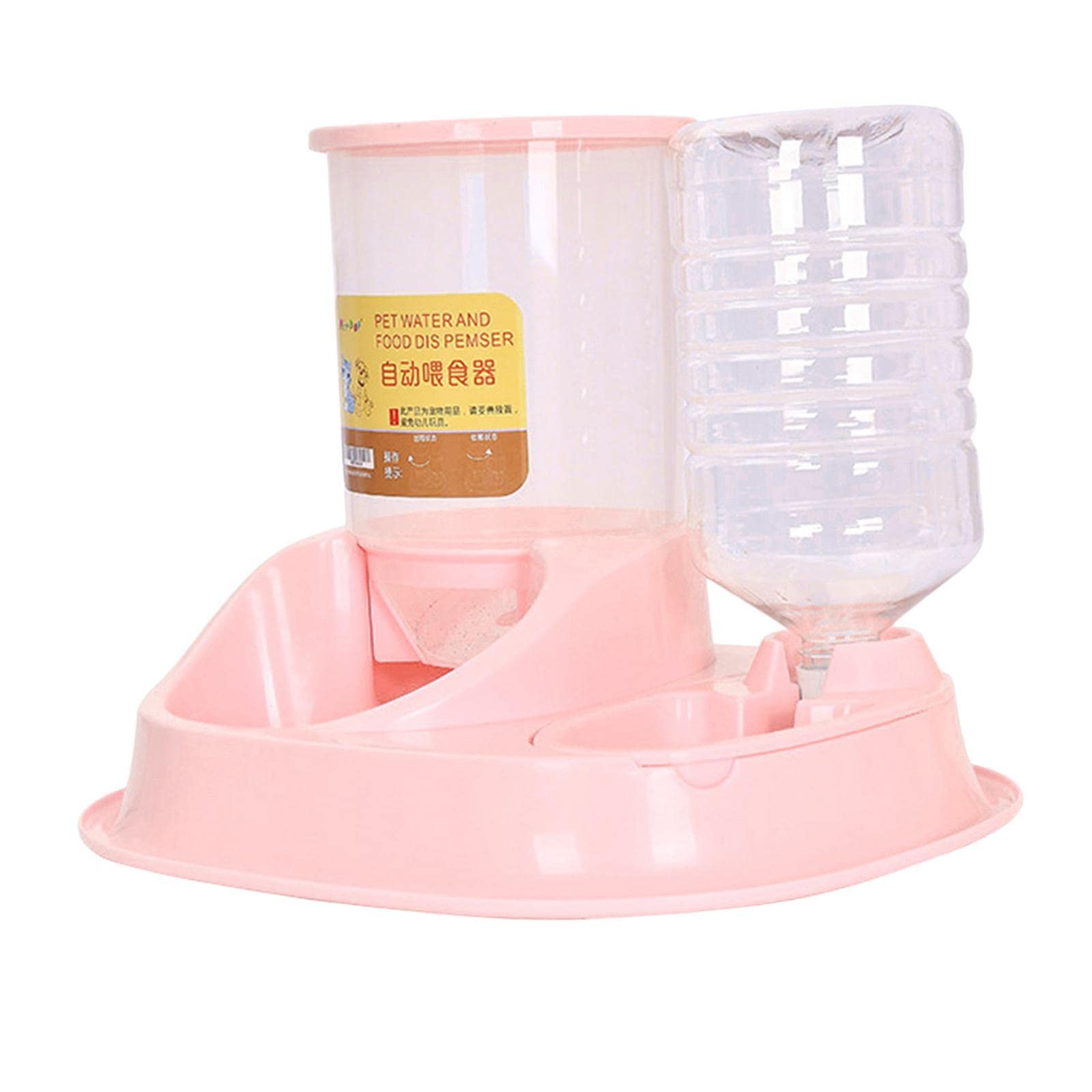 MYADDICTION Automatic PET Water Dispenser for Cats, Dogs, Puppies - Smart Food & Water Feeder with Pink Design - Ideal for Home, Office, and Travel Use