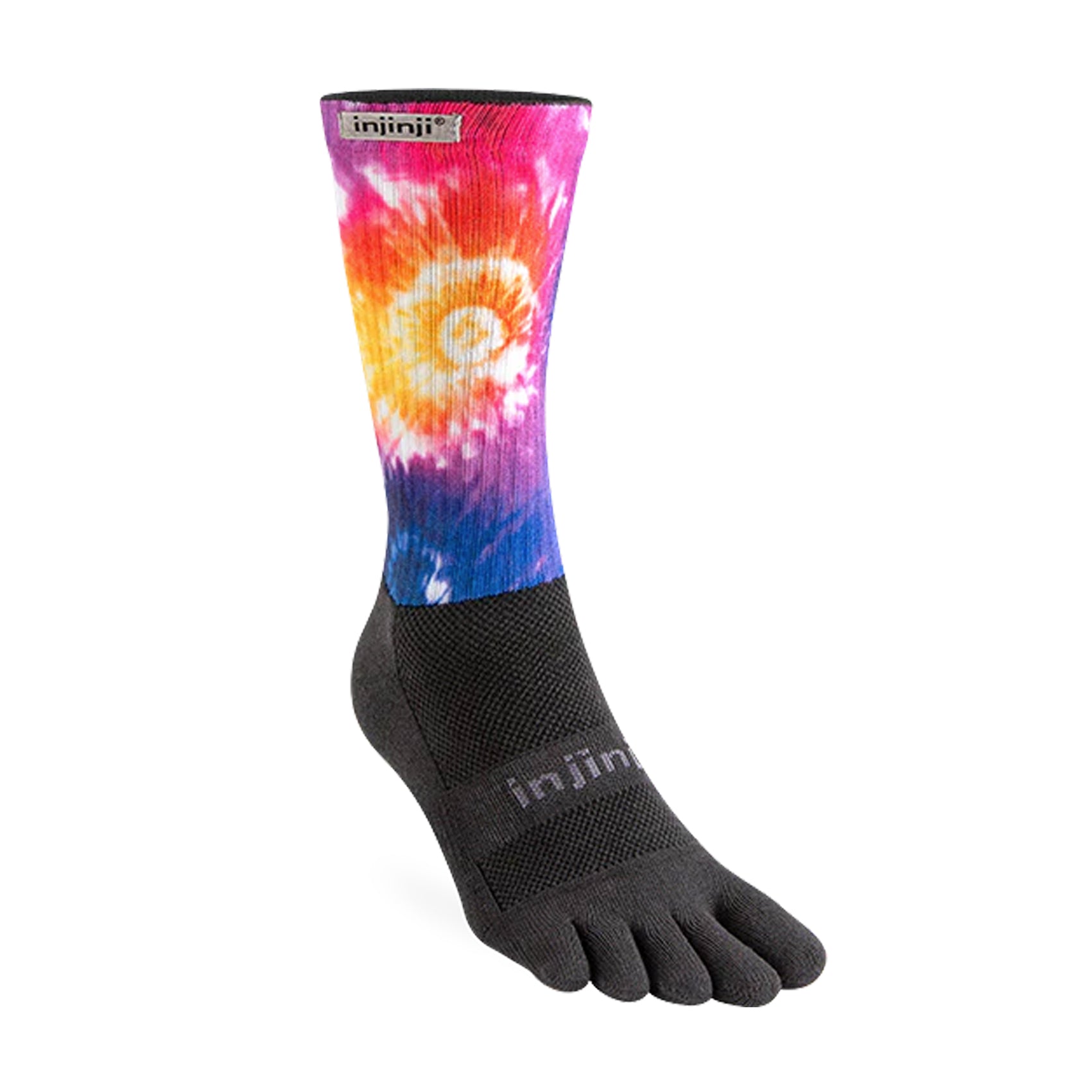 Women's Injinji Trail Spectrum Midweight Crew Socks - Toe Socks for Hiking, Running & Outdoor Activities - Breathable & Cushioned Performance Socks for Trail Runners & Athletes