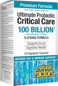 Ultimate Probiotic Critical Care - 100 Billion CFU Live Probiotic Cultures with 9 Strains for Digestive & Immune Support - Daily Gut Health Supplement for Adults & Seniors